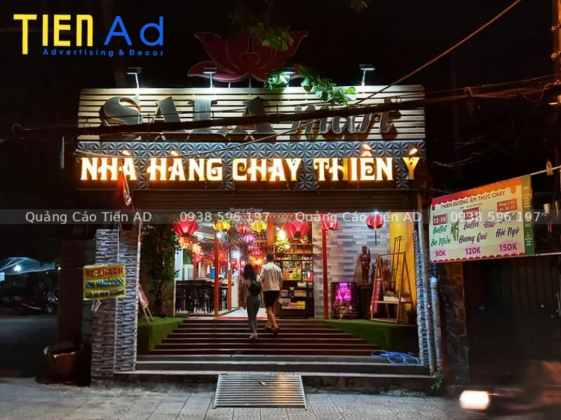 Mẫu bảng hiệu quán chay - 7