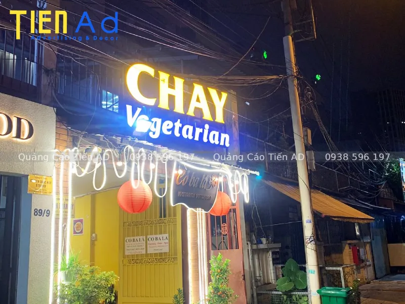 Mẫu bảng hiệu quán chay - 8