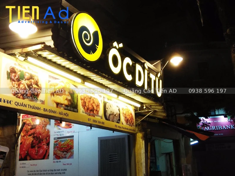 Mẫu bảng hiệu quán ốc - 10