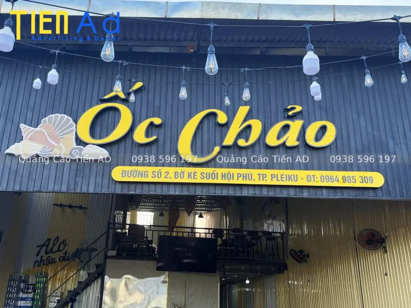 Mẫu bảng hiệu quán ốc - 5