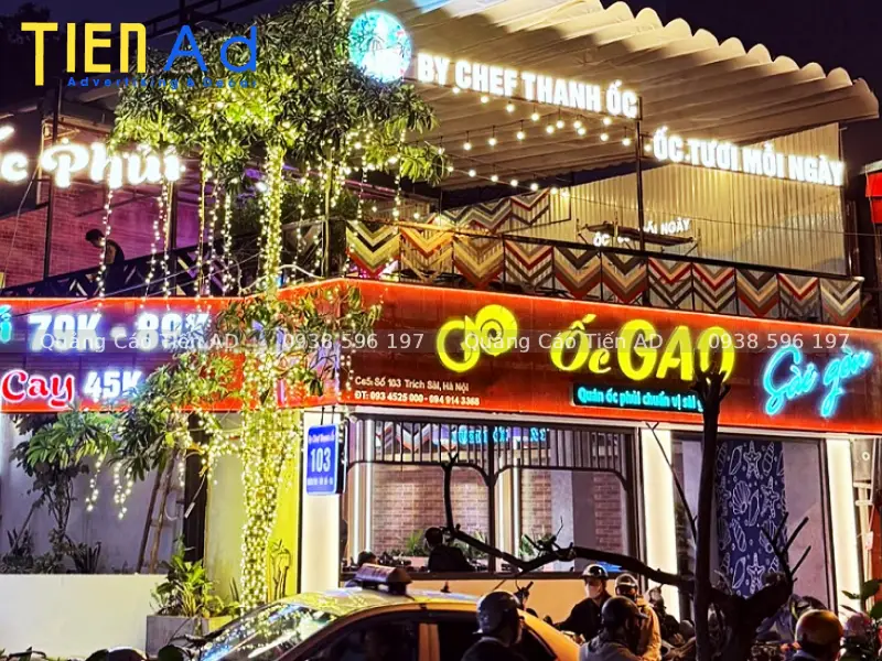 Mẫu bảng hiệu quán ốc - 7