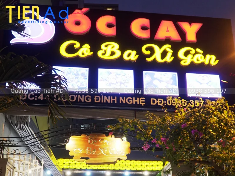 Mẫu bảng hiệu quán ốc - 8