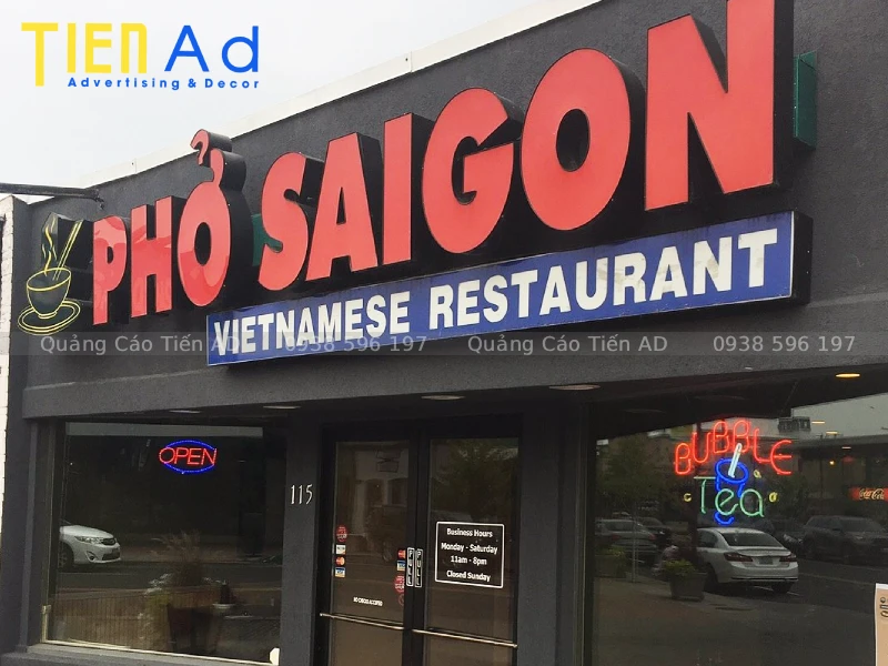 Mẫu bảng hiệu quán phở - 1
