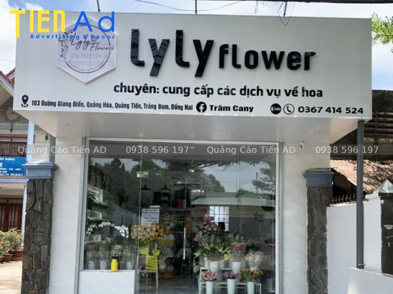 Mẫu bảng hiệu shop hoa tươi - 1