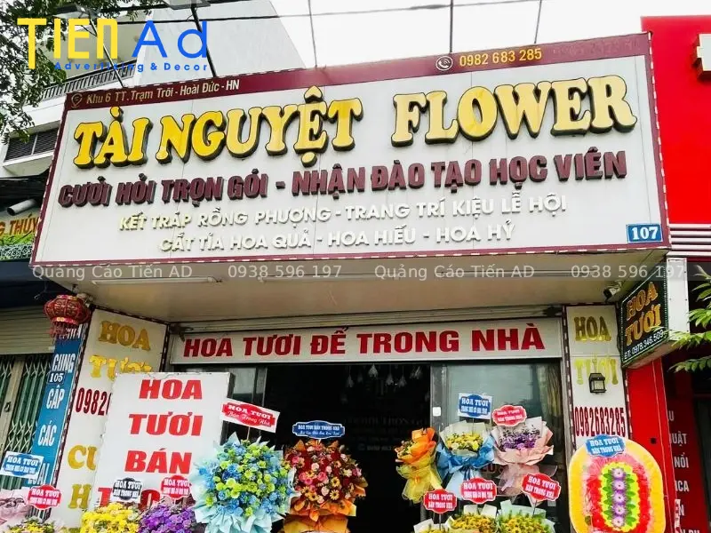 Mẫu bảng hiệu shop hoa tươi - 5