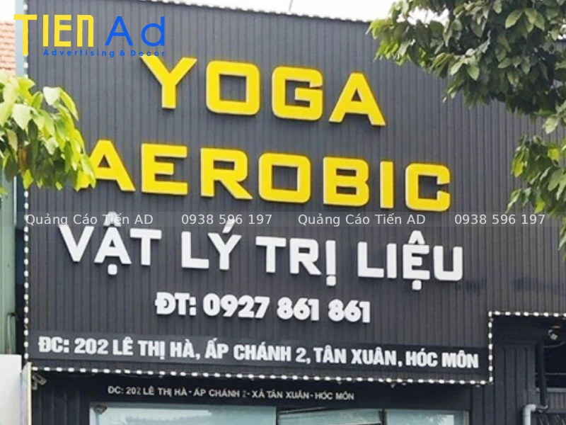 Mẫu bảng hiệu yoga - 3