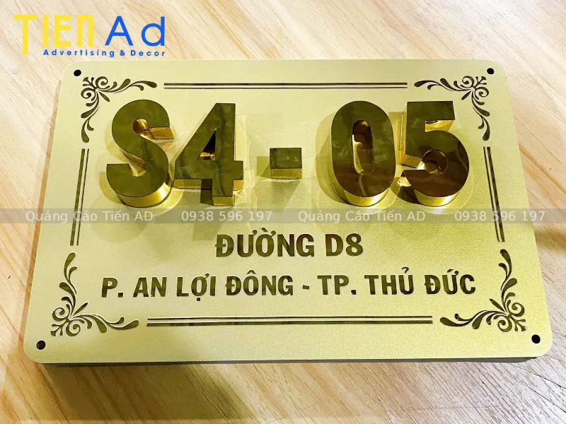 Mẫu bảng số nhà - 1
