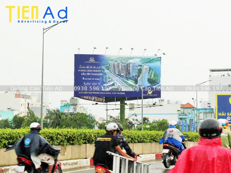 Mẫu biển quảng cáo lật 3 mặt Trivision Billboard - 7