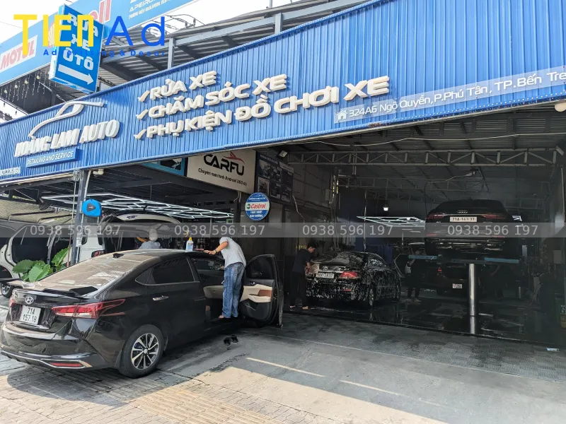 Mẫu biển quảng cáo rửa xe ô tô