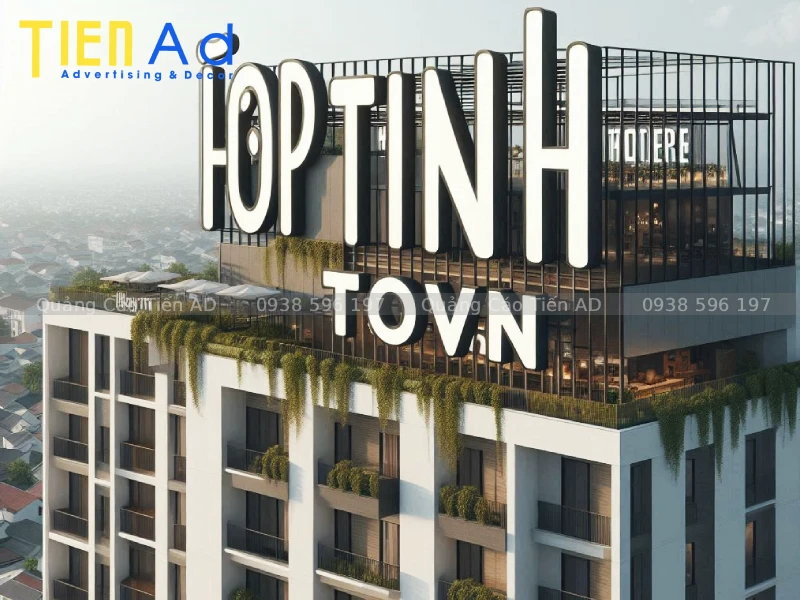 Mẫu chữ nổi tòa nhà - 3
