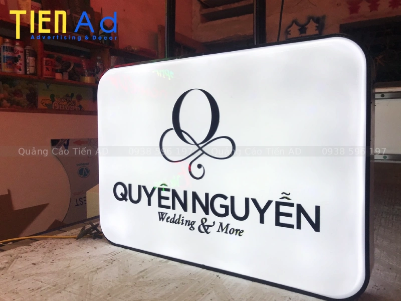Mẫu hộp đèn hút nổi chữ nhật - 4