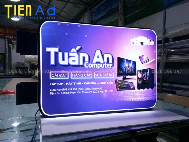 Mẫu hộp đèn hút nổi chữ nhật - 5