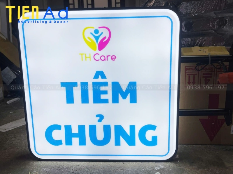 Mẫu hộp đèn hút nổi vuông - 1