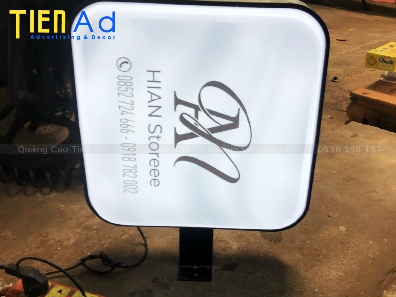 Mẫu hộp đèn hút nổi vuông - 3