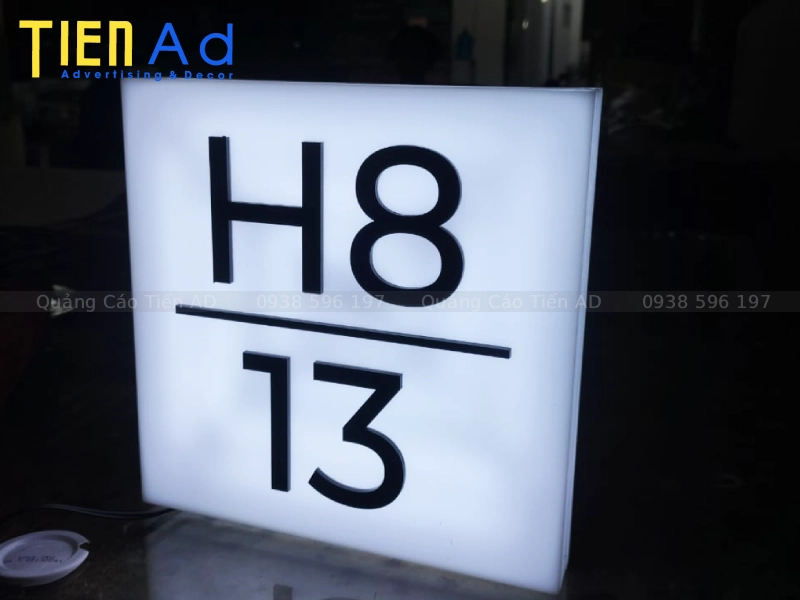 Mẫu hộp đèn hút nổi vuông - 4