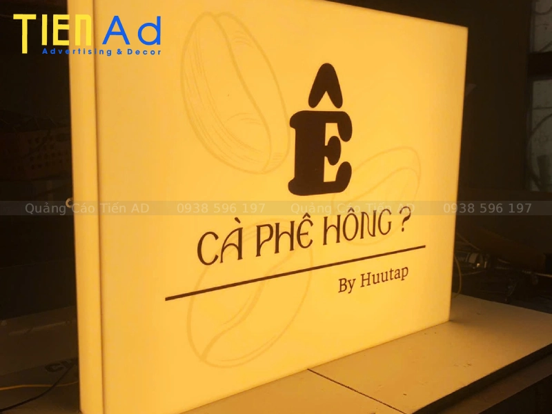 Mẫu hộp đèn quán cafe - 2