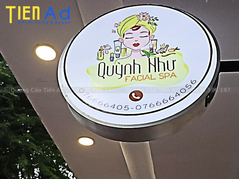 Mẫu hộp đèn spa - 5