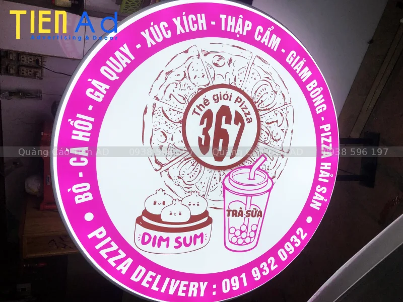 Mẫu hộp đèn trà sữa - 2