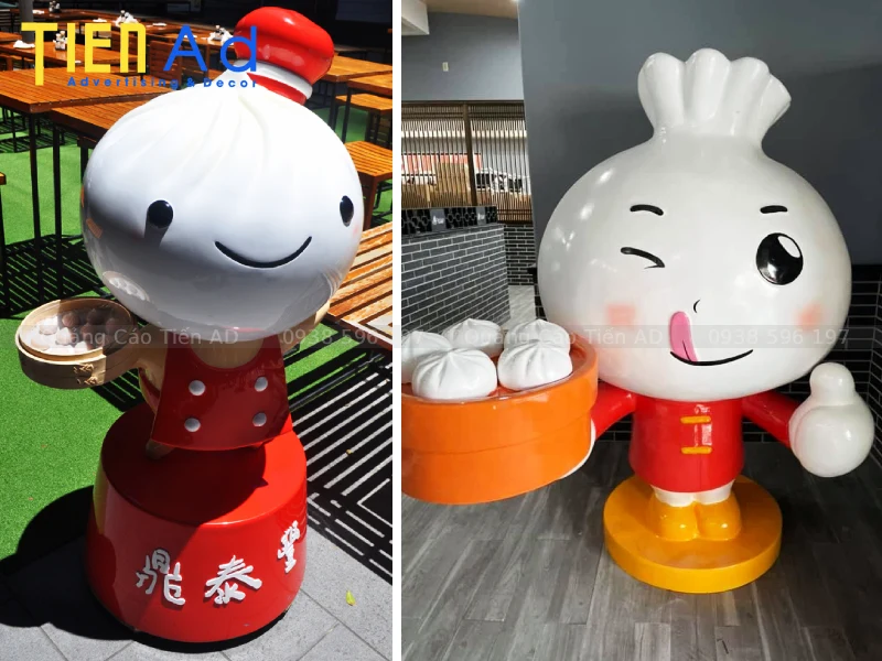 Mẫu mô hình bánh bao bằng composite - 1
