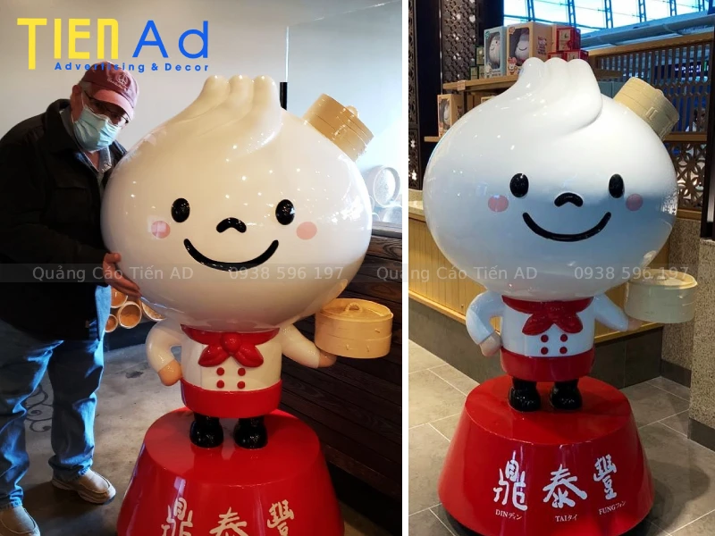Mẫu mô hình bánh bao bằng composite - 3