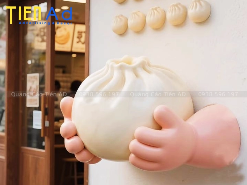 Mẫu mô hình bánh bao bằng composite - 4