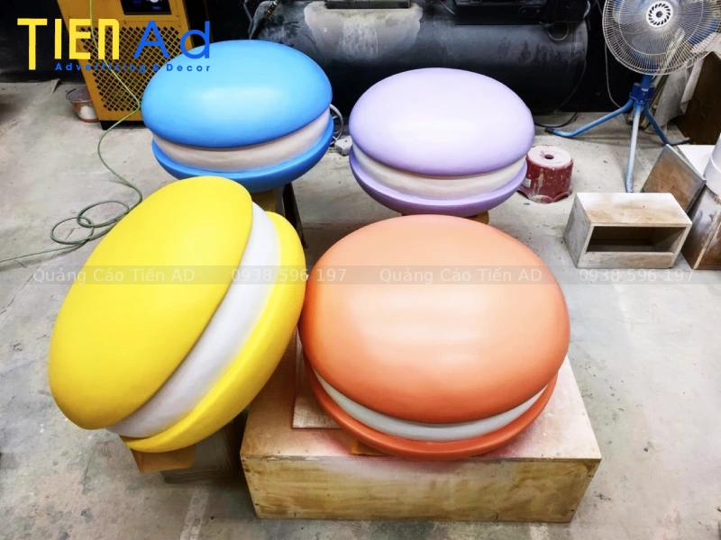 Mẫu mô hình bánh macaron bằng composite - 10
