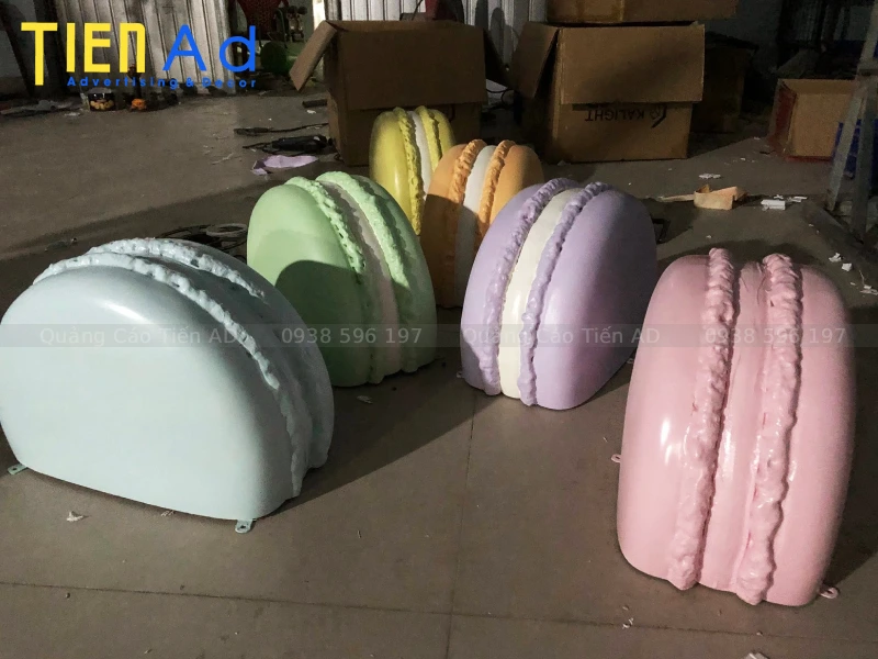 Mẫu mô hình bánh macaron bằng composite - 11