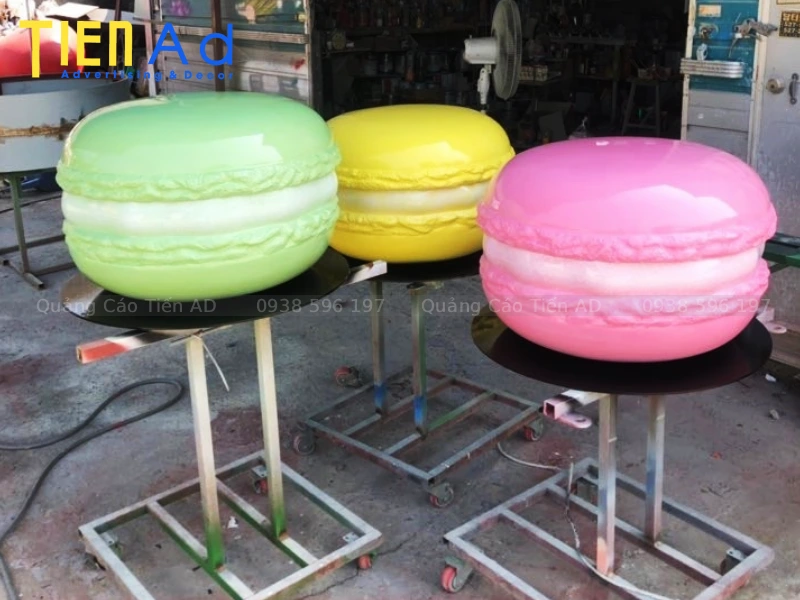 Mẫu mô hình bánh macaron bằng composite - 7