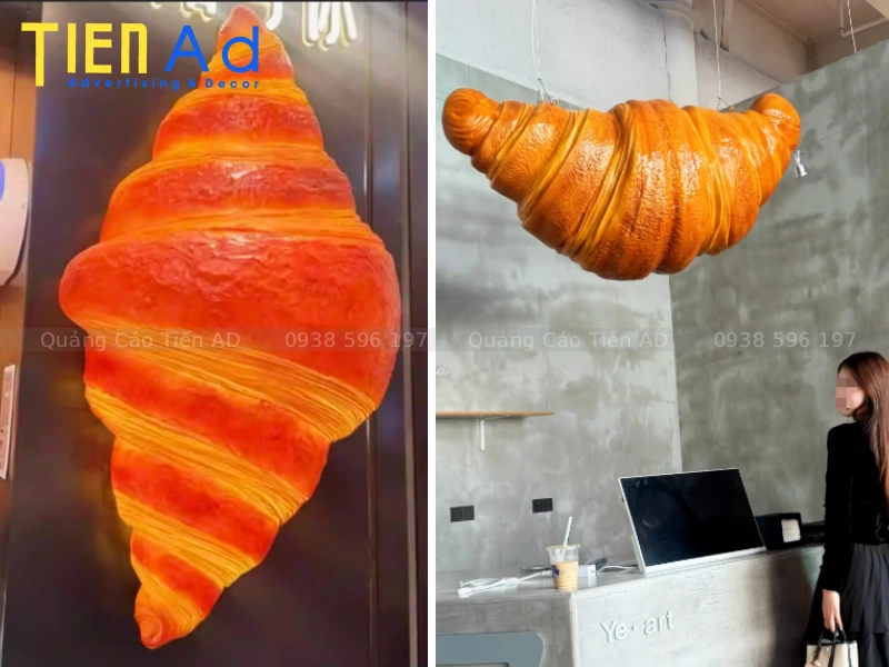Mẫu mô hình bánh sừng bò composite - 5