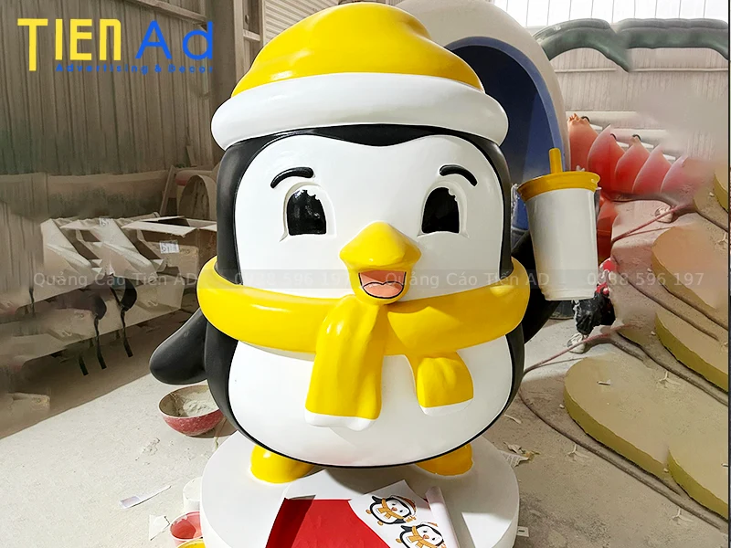 Mẫu mô hình chim cánh cụt bằng composite - 4