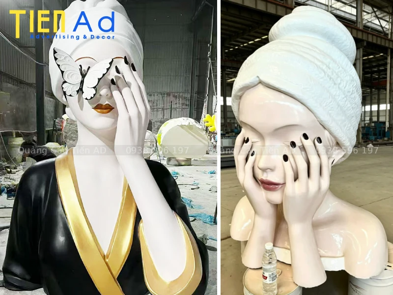 Mẫu mô hình cô gái composite cho spa làm đẹp - 4
