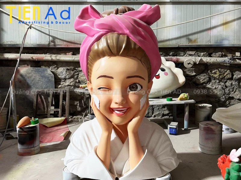 Mẫu mô hình cô gái composite cho spa làm đẹp - 5