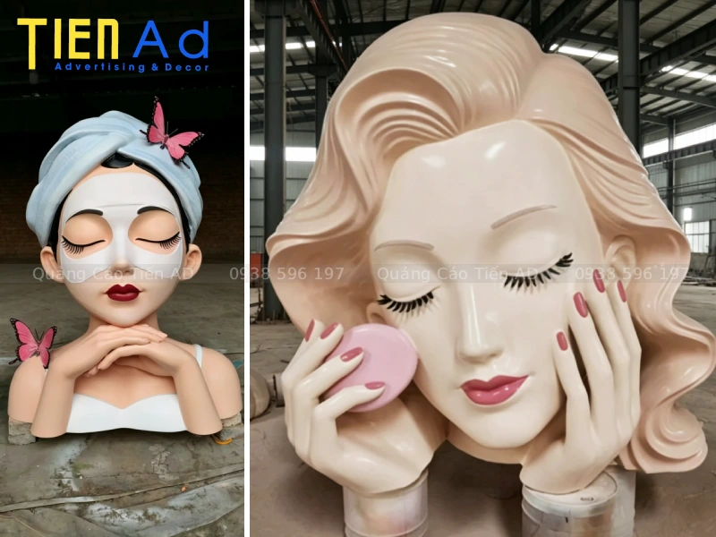 Mẫu mô hình cô gái composite cho spa làm đẹp - 7
