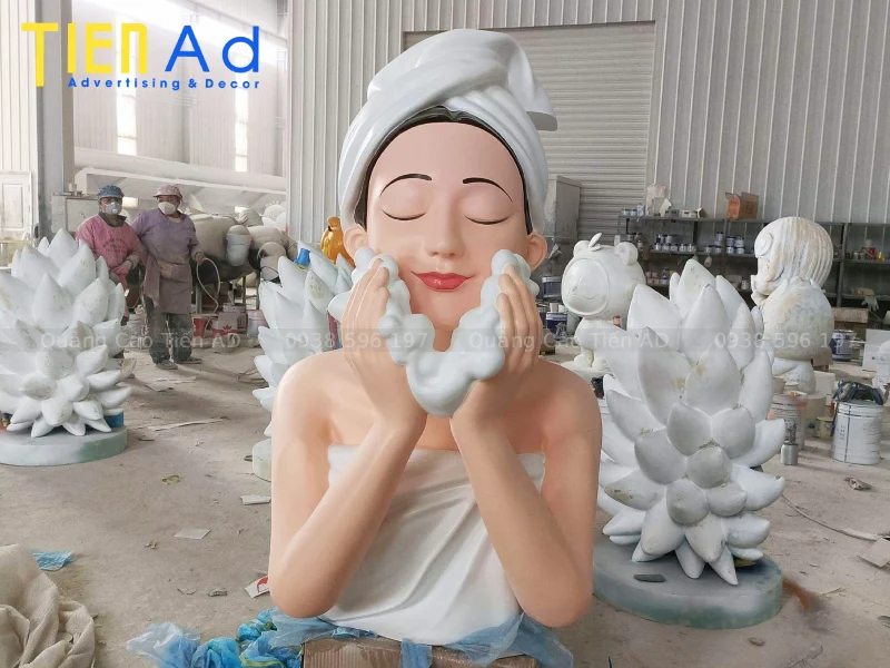 Mẫu mô hình cô gái composite cho spa làm đẹp - 8