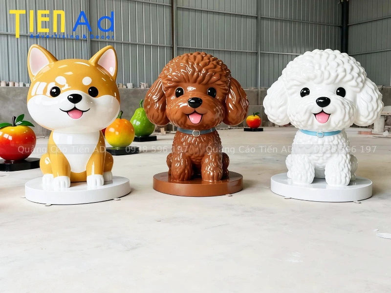 Mẫu mô hình con chó bằng composite - 2