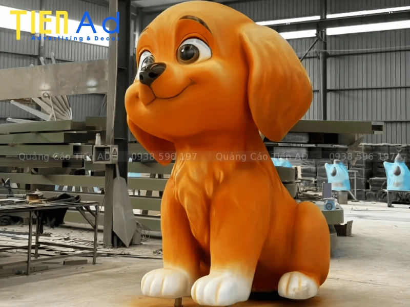 Mẫu mô hình con chó bằng composite - 6