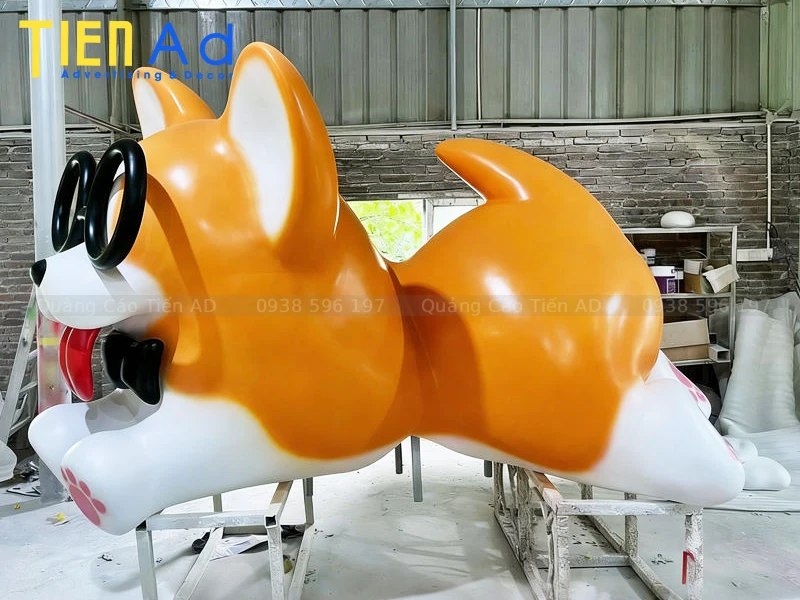 Mẫu mô hình con chó bằng composite - 8
