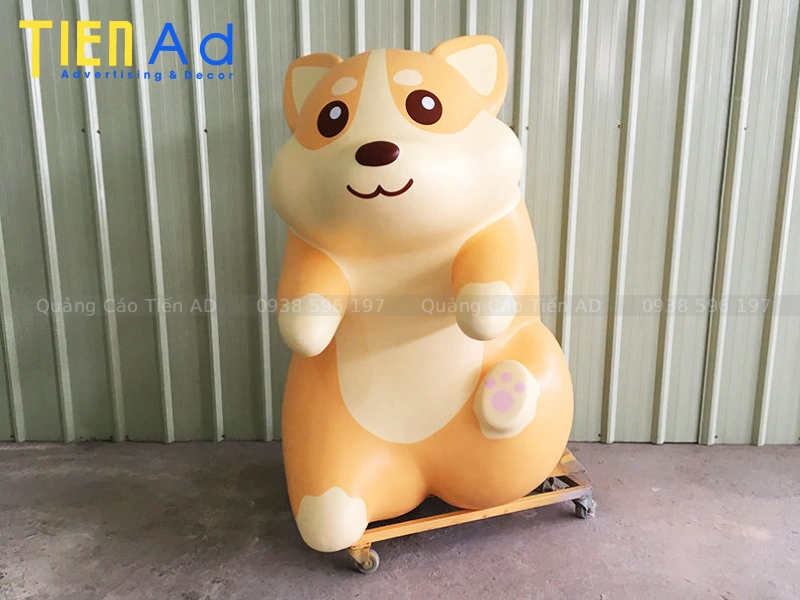 Mẫu mô hình con chó bằng composite - 9