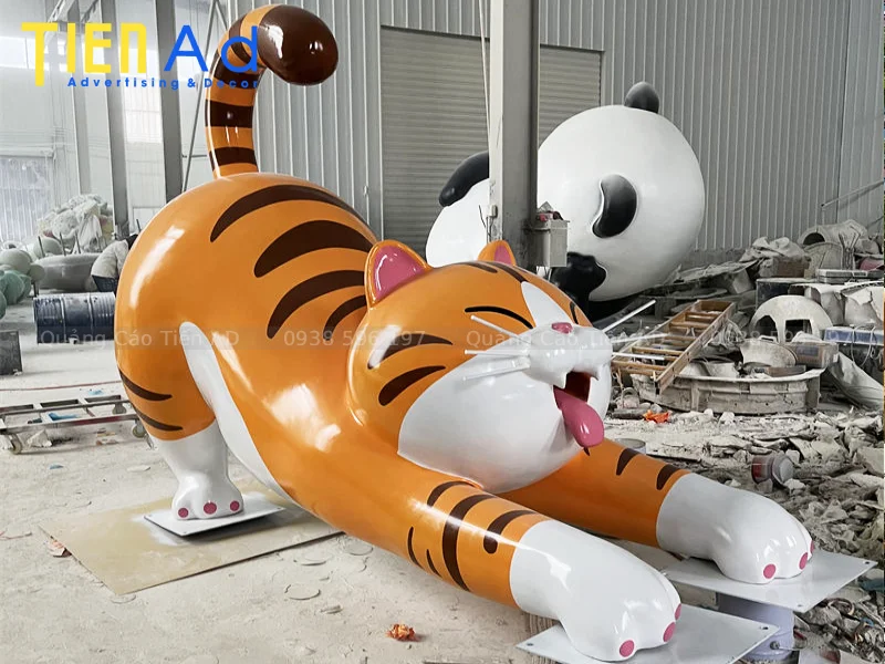 Mẫu mô hình con mèo bằng composite - 8