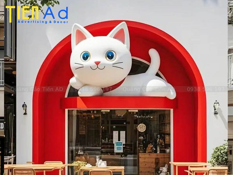 Mẫu mô hình con mèo bằng composite - 9