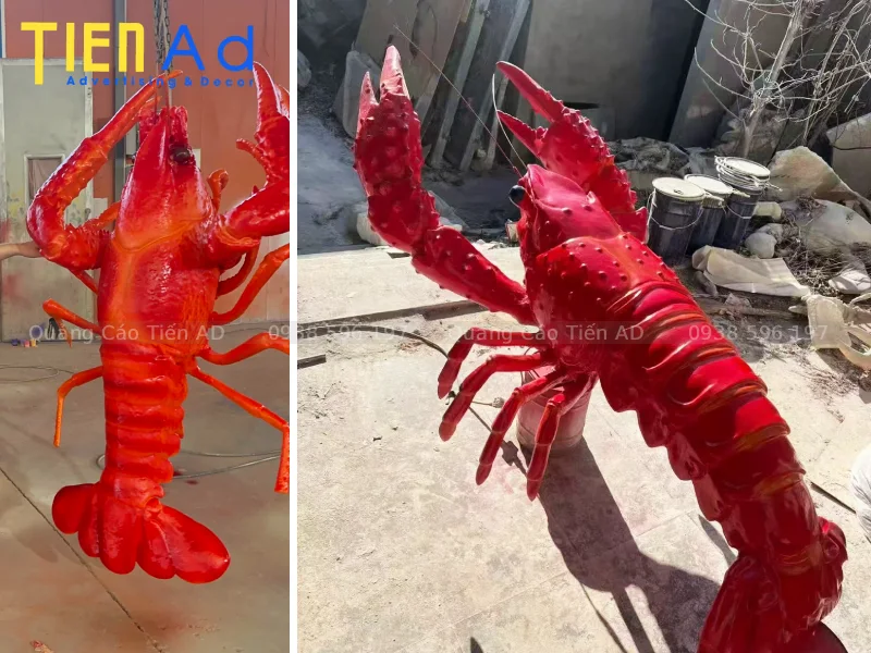 Mẫu mô hình con tôm bằng composite - 1