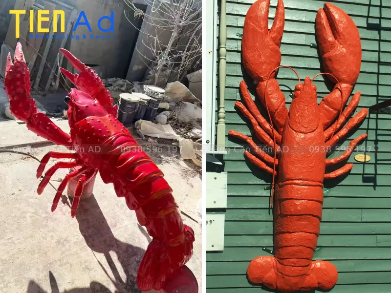 Mẫu mô hình con tôm bằng composite - 4