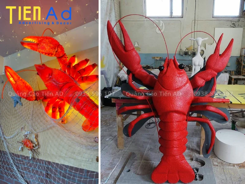 Mẫu mô hình con tôm bằng composite - 6