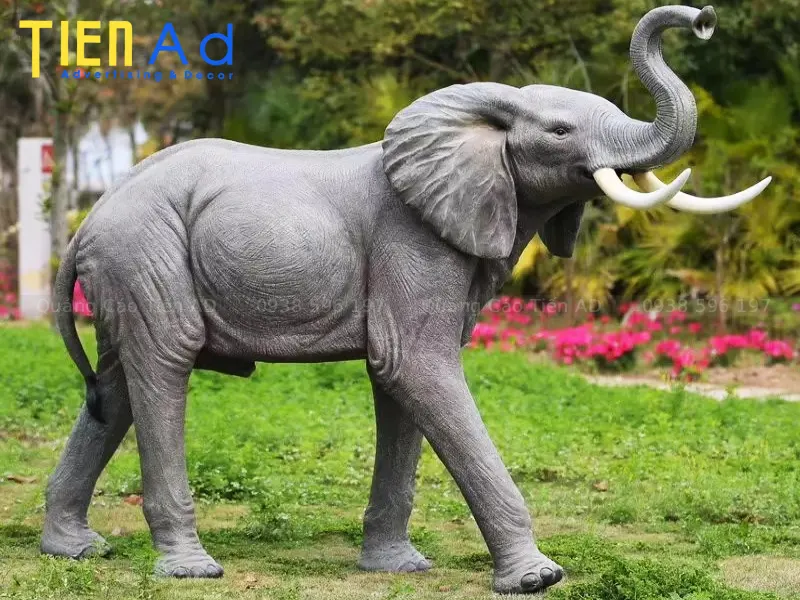 Mẫu mô hình con voi bằng composite - 2