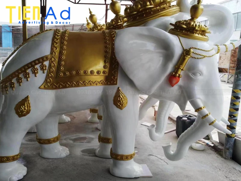 Mẫu mô hình con voi bằng composite - 5