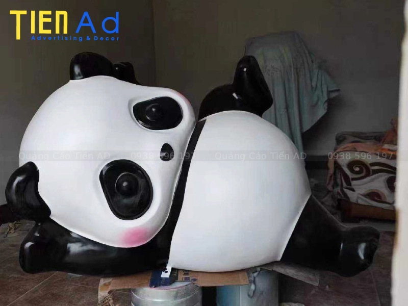 Mẫu mô hình gấu trúc bằng composite - 15