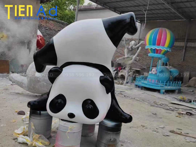 Mẫu mô hình gấu trúc bằng composite - 5