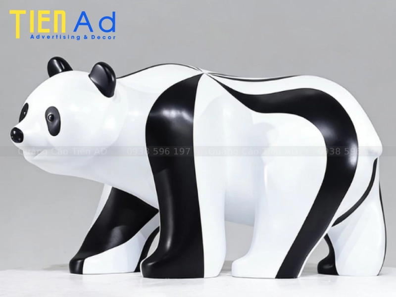 Mẫu mô hình gấu trúc bằng composite - 7