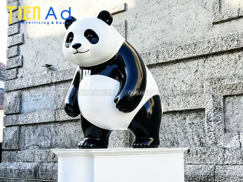 Mẫu mô hình gấu trúc bằng composite - 8