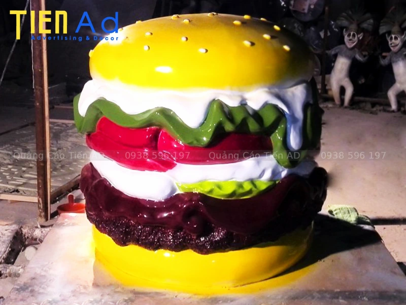 Mẫu mô hình hamburger composite - 5